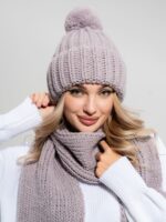 Женский комплект Сити: шапка с шарфом-2 — изображение 2